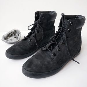 TIMBERLAND Flannery Waterproof Black Leather Boots